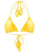 Martha Medeiros Triangle Bikini Top - Yellow & Orange