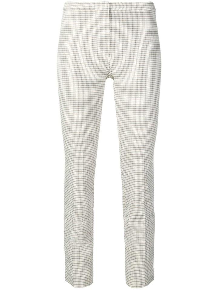 Theory Micro-pattern Trousers - Neutrals