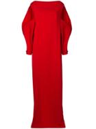 Chalayan Cut-out Shoulder Gown - Red