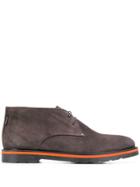 Ps Paul Smith Low-heel Lace-up Boots - Brown