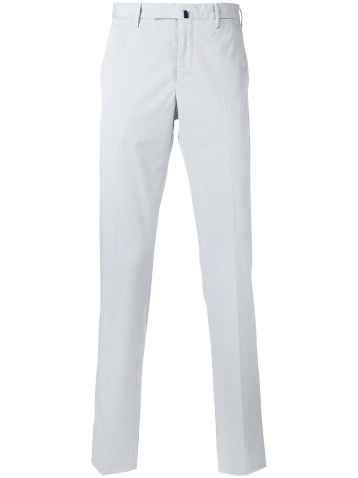 Incotex - Slim Fit Trousers - Men - Cotton/spandex/elastane - 50, Grey, Cotton/spandex/elastane