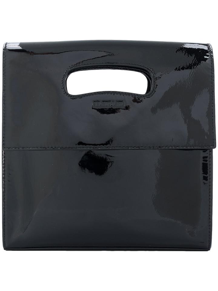 Helmut Lang Foldover Clutch - Black