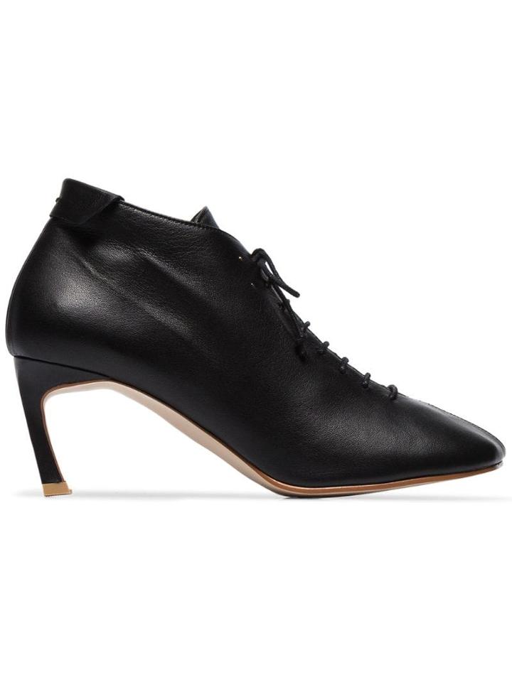 Reike Nen Black 70 Lace Up Ankle Boots