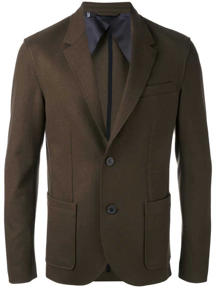 Lanvin - Blazer Jacket - Men - Cotton/polyamide/spandex/elastane/wool - 46, Brown, Cotton/polyamide/spandex/elastane/wool