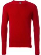 Eleventy Crew Neck Sweatshirt, Men's, Size: Xl, Red, Cotton/polyamide