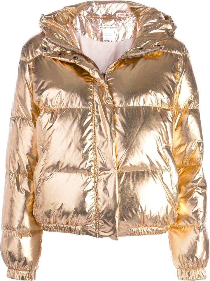 Alice+olivia Hooded Puffer Jacket - Pink