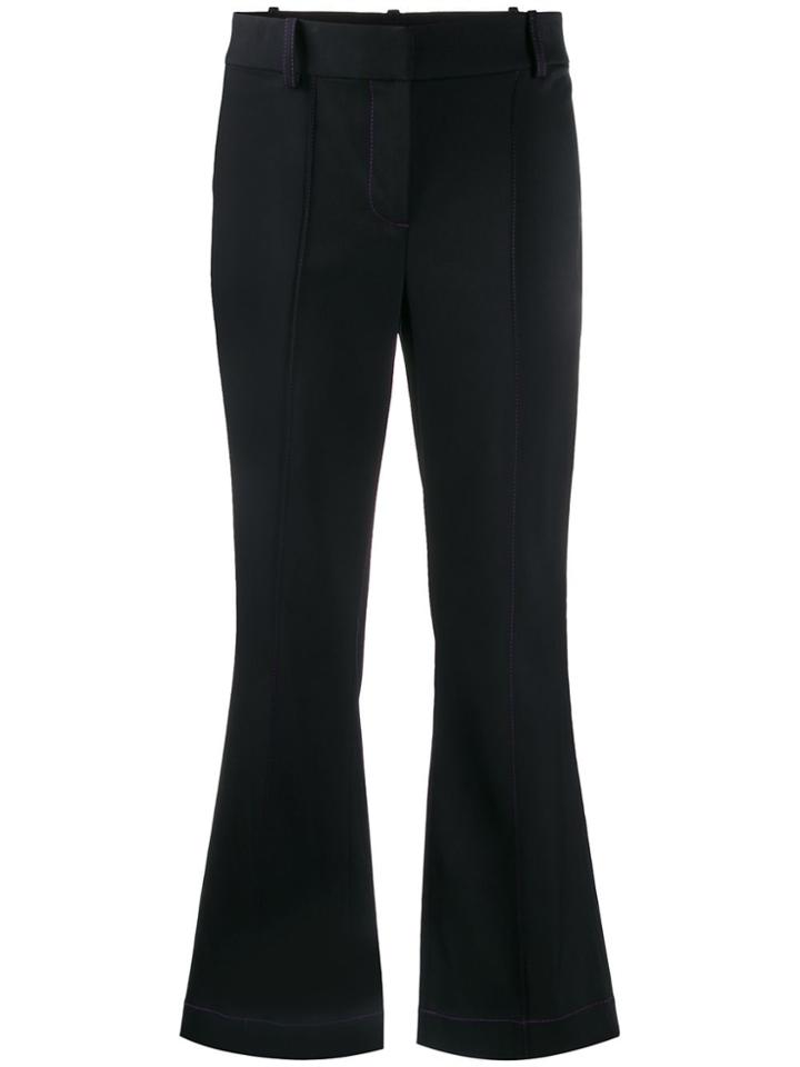 Sies Marjan Cropped Flared Trousers - Black