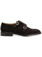Trickers Double-buckle Monk Shoes - Brown