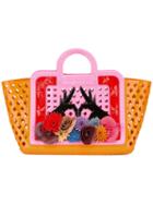 Kartell Paula Cademartori Floral Motif Tote Bag, Women's, Yellow/orange, Pvc