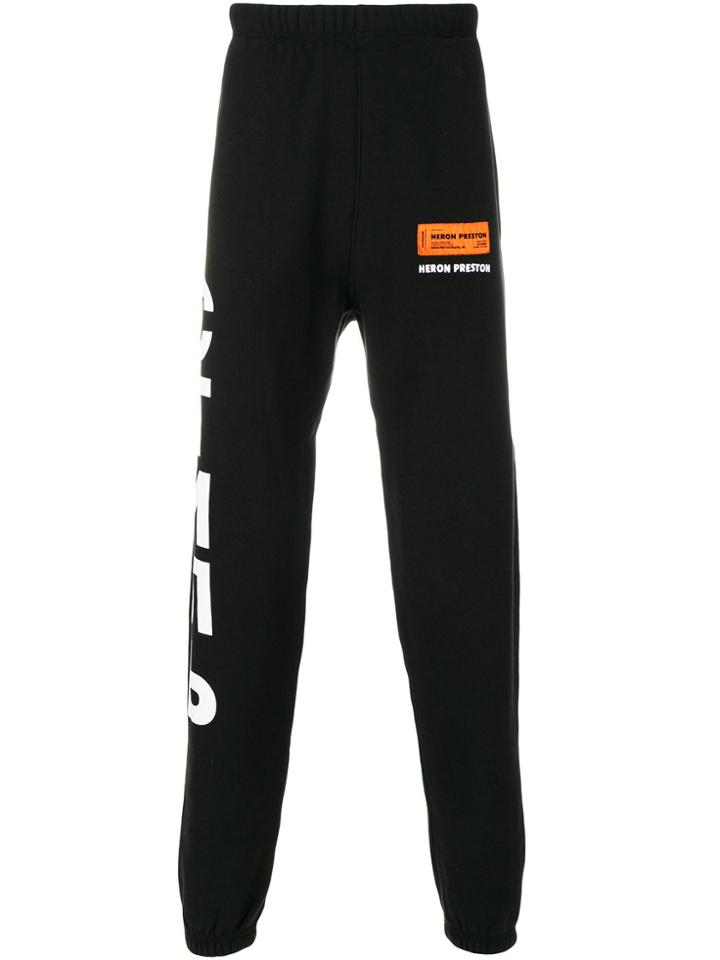 Heron Preston Cyrillic Logo Tracksuit Bottoms - Blue