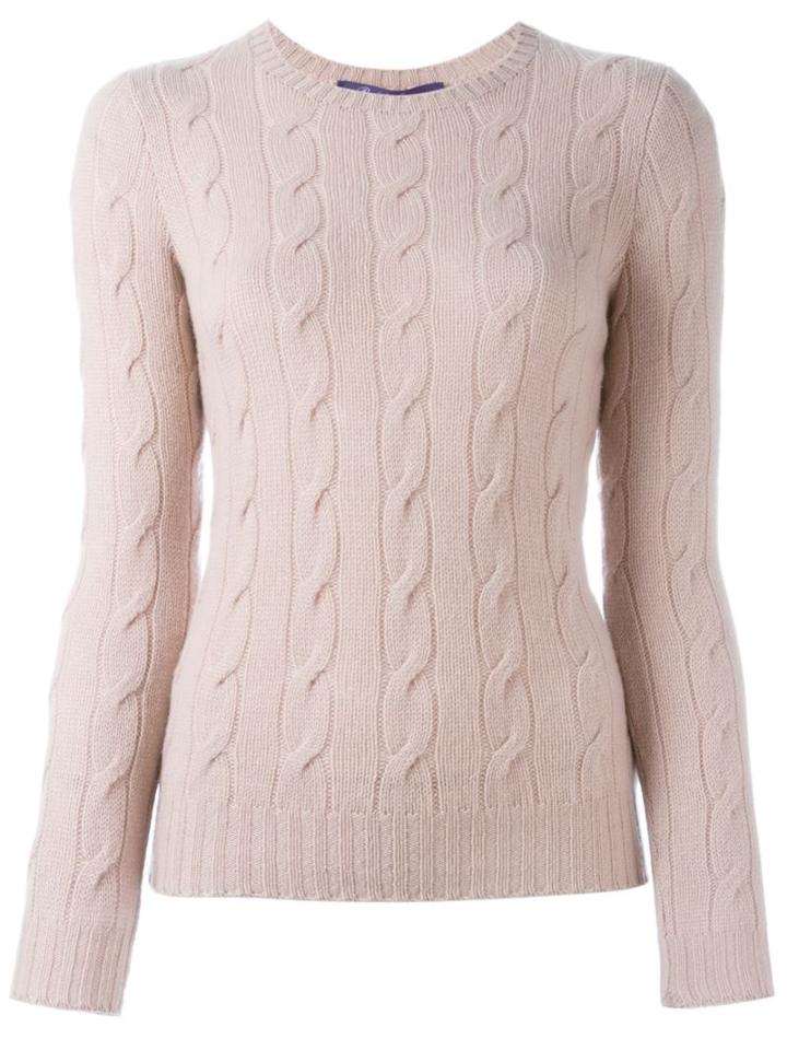 Ralph Lauren Purple Crew Neck Jumper, Women's, Size: Medium, Pink/purple, Nylon/cashmere