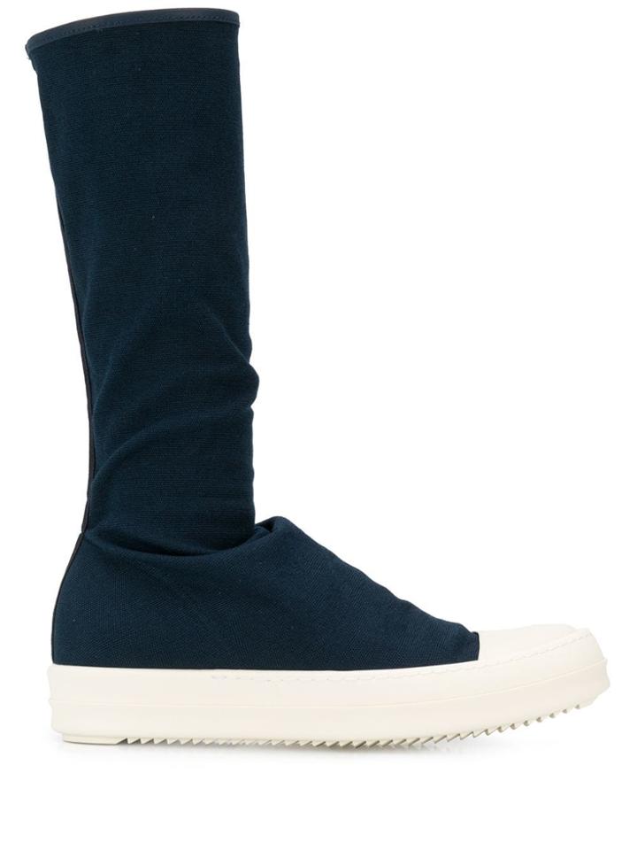 Rick Owens Drkshdw Rubber Sole Boots - Blue