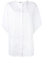 Jil Sander - Oversized Pleat Shirt - Women - Cotton - 34, Women's, White, Cotton