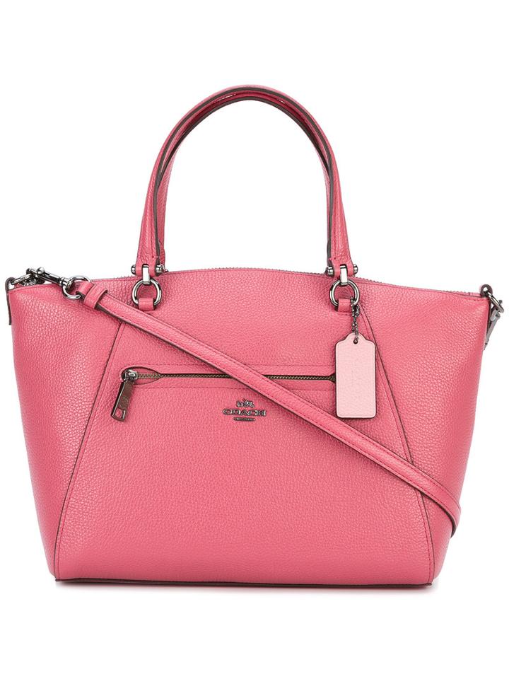 Coach Classic Tote, Women's, Pink/purple, Leather
