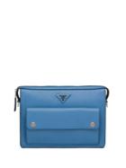 Prada Medium Triangle-patch Shoulder Bag - Blue