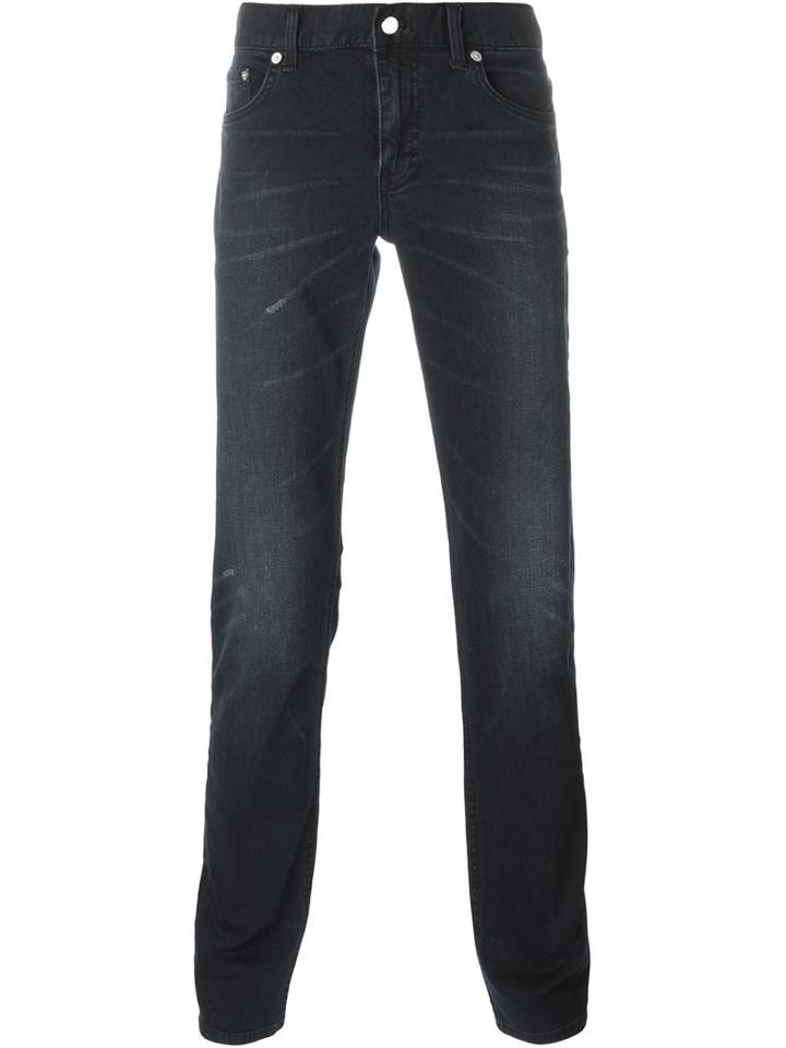Blk Dnm Slim-fit Jeans, Men's, Size: 36, Black, Cotton/spandex/elastane