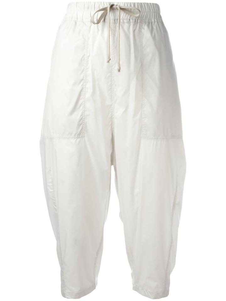 Rick Owens Drkshdw Cropped Casual Trousers, Women's, Size: Medium, Nude/neutrals, Nylon