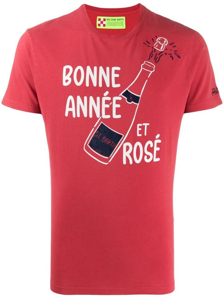 Mc2 Saint Barth Arnott Bonne Annee T-shirt - Red