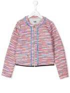 Karl Lagerfeld Kids - Tweed Jacket - Kids - Cotton/polyester/wool/metallic Fibre - 14 Yrs, Pink/purple
