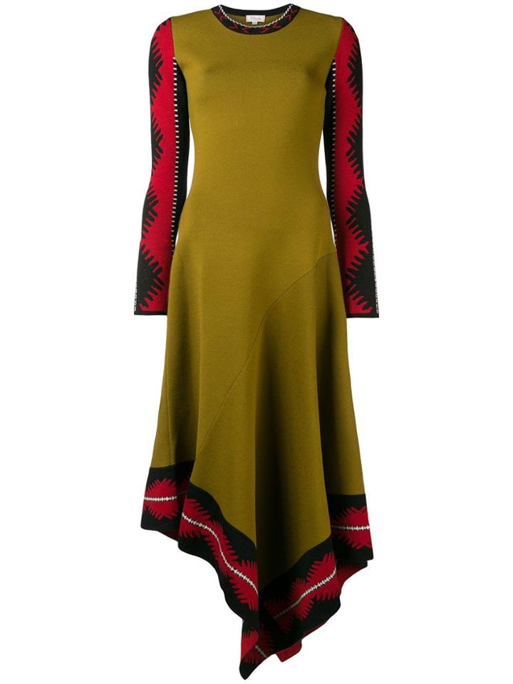 Temperley London Contrast Sleeve Dress - Green
