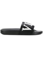Valentino Logo Slides - Black