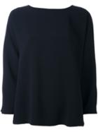 Alberto Biani Plain Sweatshirt, Women's, Size: Medium, Blue, Triacetate/polyester