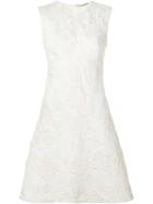 Ermanno Scervino Floral Brocade A-line Dress, Women's, Size: 44, Yellow/orange, Polyester/polyamide/silk/spandex/elastane