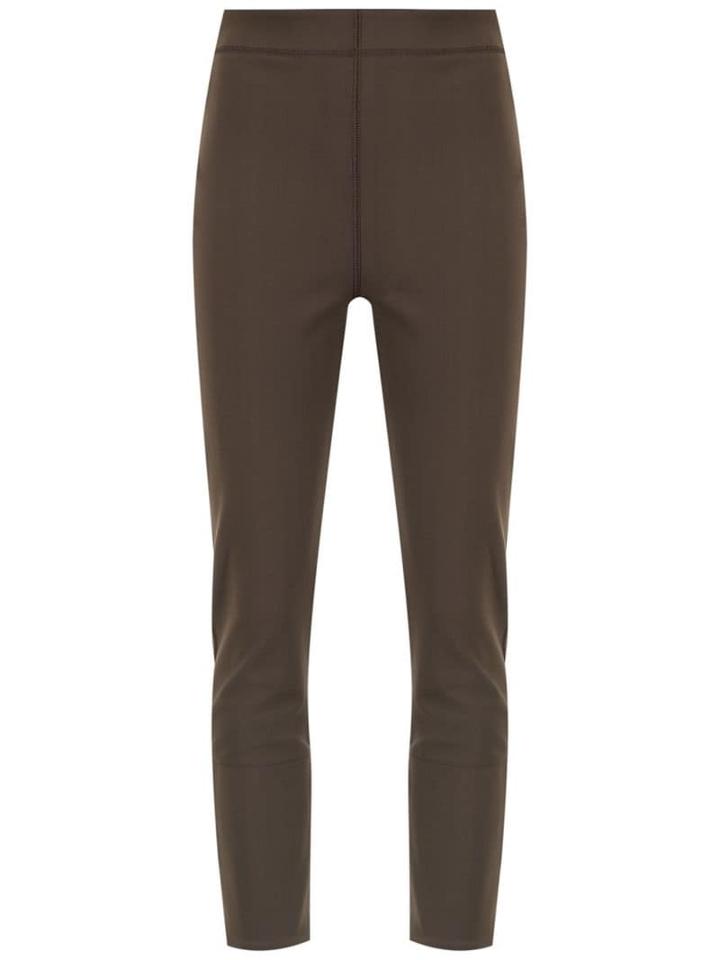 Gloria Coelho High-waisted Trousers - Brown