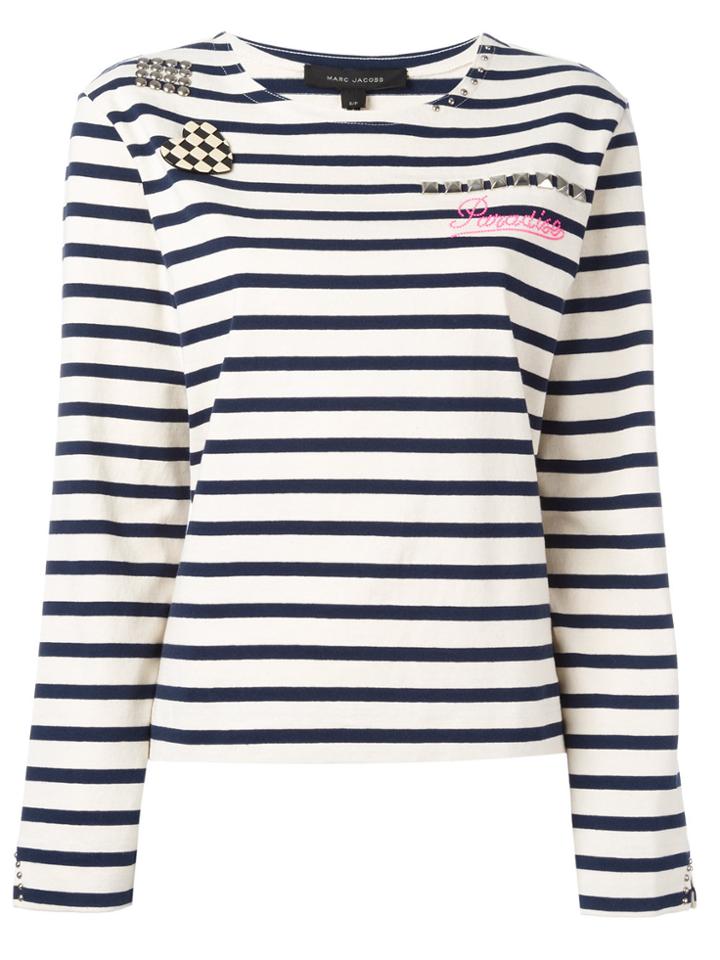 Marc Jacobs Breton Stripe T-shirt - White