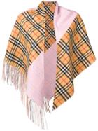 Burberry The Burberry Bandana In Check Cashmere - Pink
