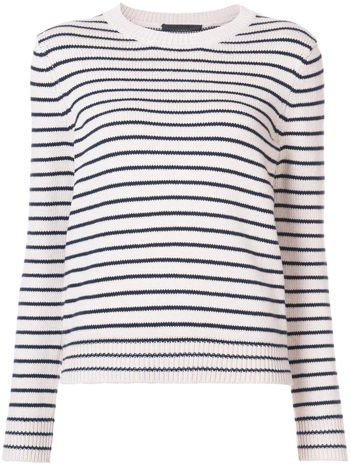 Jenni Kayne Striped Crew Neck Sweater - Nude & Neutrals