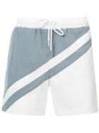 Katama - Panel Track Shorts - Men - Polyester - 32, Grey, Polyester