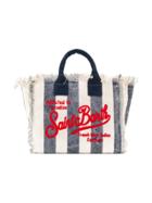 Mc2 Saint Barth Kids Teen Striped Beach Bag - Neutrals