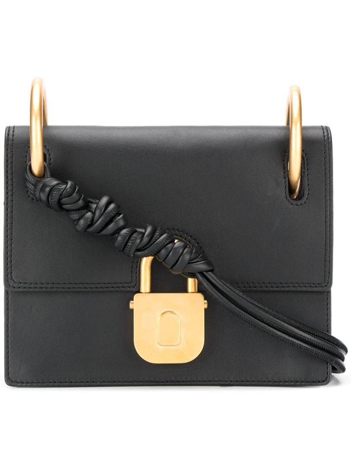 Just Cavalli Padlock Shoulder Bag - Black