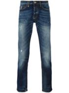 Paolo Pecora Slim-fit Jeans, Men's, Size: 32, Blue, Cotton/spandex/elastane