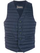 Herno Quilted Waistcoat - Blue