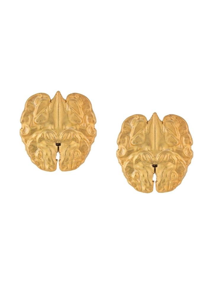 Natia X Lako Walnut Earrings - Gold