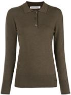 Extreme Cashmere Button Polo Jumper - Brown