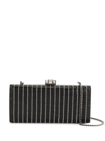 Whiting And Davis Chain Strap Chainmail Clutch Bag - Black
