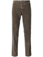 Pt01 Slim Corduroy Trousers, Men's, Size: 50, Brown, Cotton/spandex/elastane