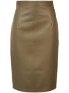 Sylvie Schimmel - 'glove' Skirt - Women - Leather - 42, Nude/neutrals, Leather