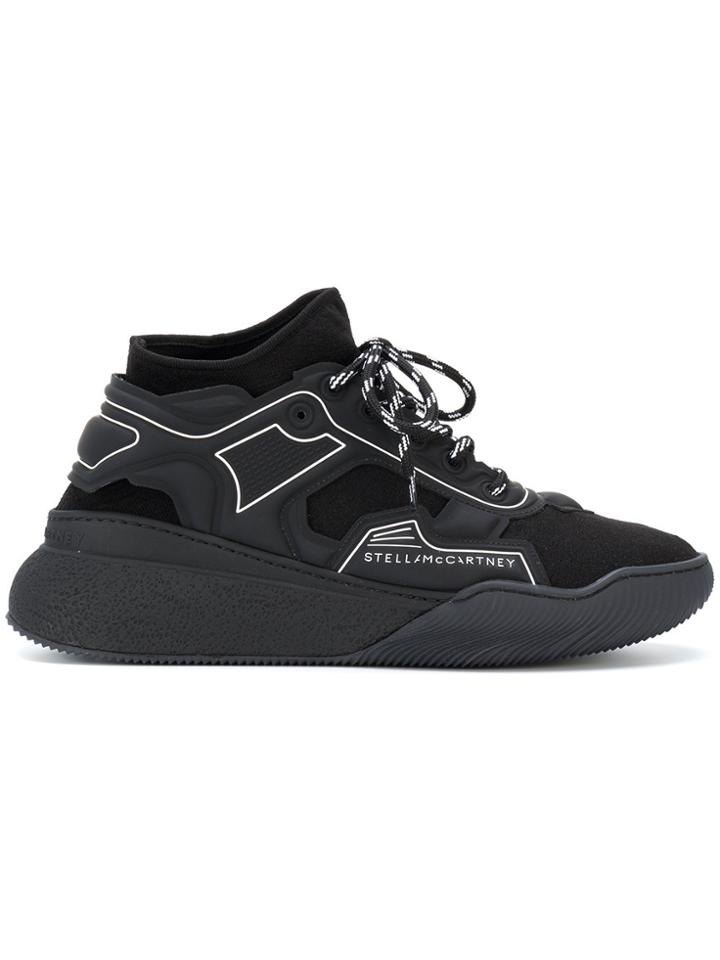 Stella Mccartney Glueless Running Sneakers - Black