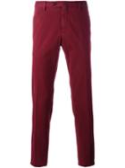 Pt01 Slim Fit Chinos, Men's, Size: 52, Red, Cotton/spandex/elastane
