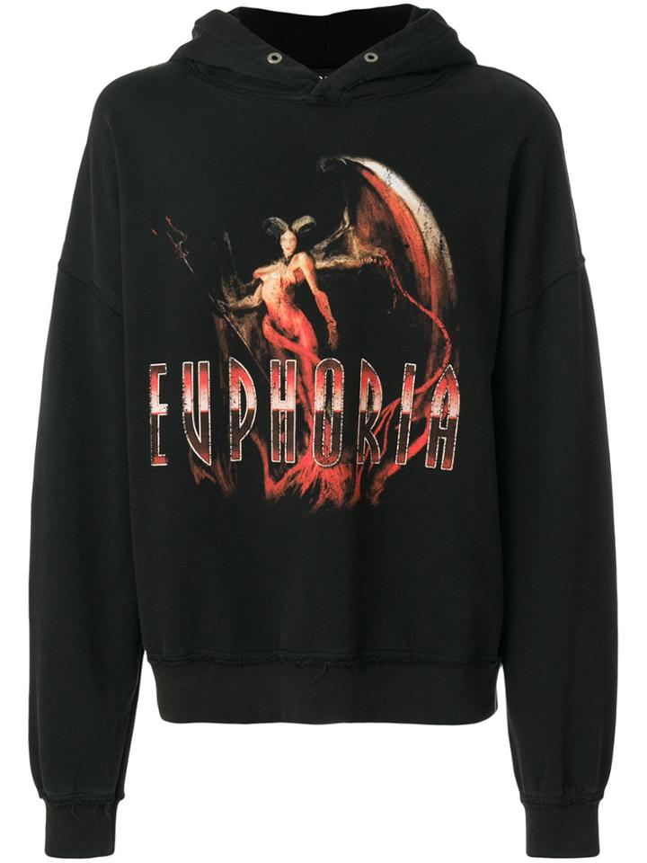 Misbhv Printed Euphoria Hoodie - Black