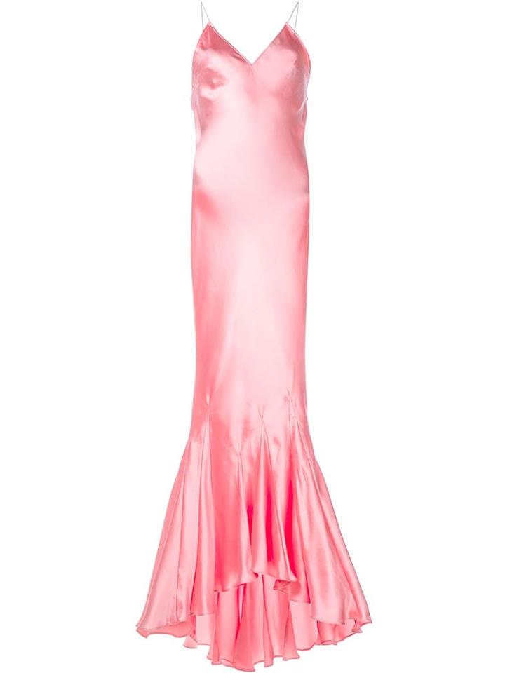 Haider Ackermann Silk Slip Dress, Women's, Size: 40, Pink/purple, Silk