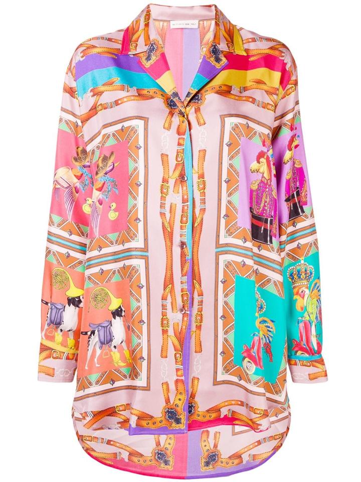 Etro Printed Blouse - Pink & Purple