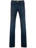 Jacob Cohen Embroidered Logo Jeans - Blue