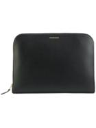 Alexander Mcqueen Zip Around Clutch - Black