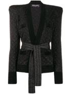 Balmain Quilted Kimono Jacket - Black