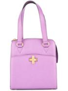 Céline Vintage Logo Turn-lock Handbag - Purple